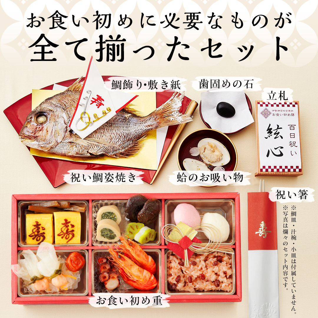 明治神宮 お食い初め食器セット - メモリアル/セレモニー用品